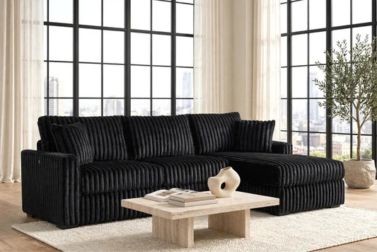 SOL Black Reversible Sectional **NEW ARRIVAL**