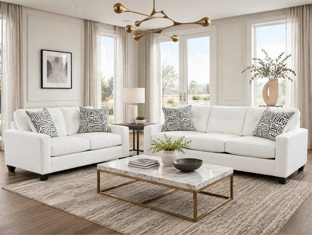 710 Cream Sofa & Loveseat Set **NEW ARRIVAL**