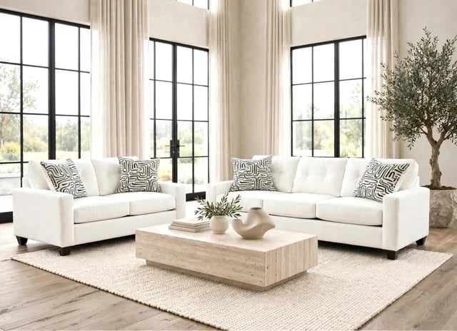 710 Cream Sofa & Loveseat Set **NEW ARRIVAL**