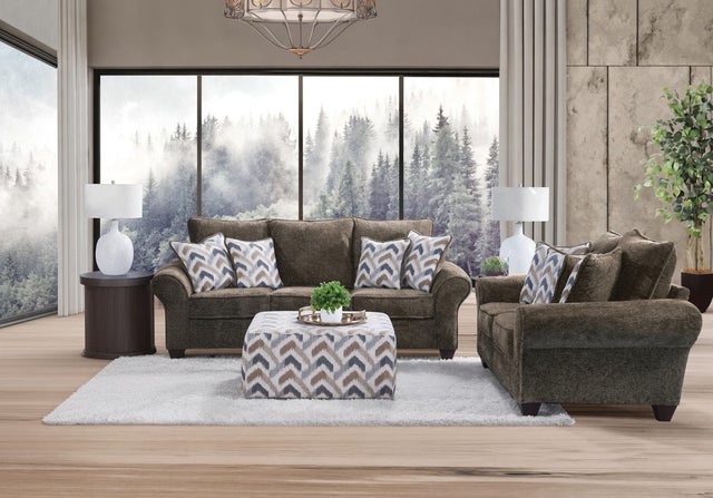 Behold 1000 Chocolate Sofa & Loveseat Set (OVERSIZED) **NEW ARRIVAL**