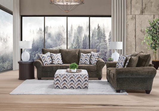 Behold 1000 Chocolate Sofa & Loveseat Set (OVERSIZED) **NEW ARRIVAL**