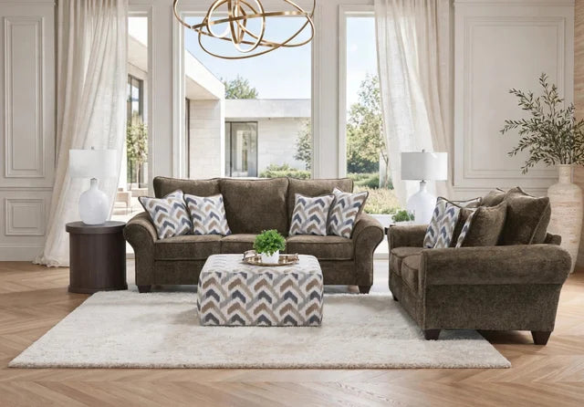 Behold 1000 Chocolate Sofa & Loveseat Set (OVERSIZED) **NEW ARRIVAL**