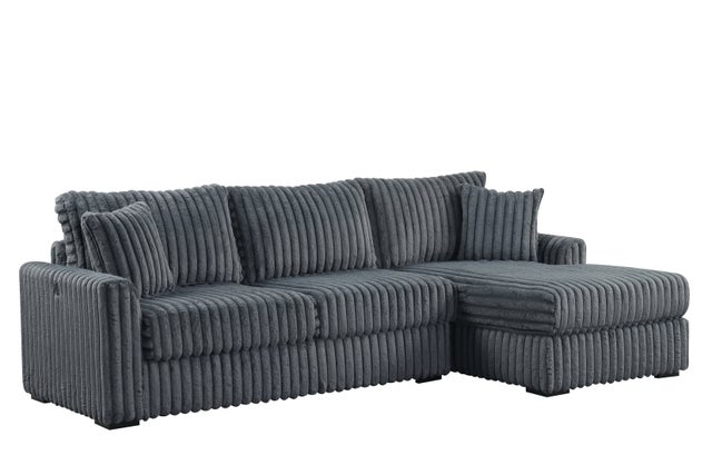 SOL Charcoal Reversible Sectional **NEW ARRIVAL**