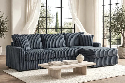 SOL Charcoal Reversible Sectional **NEW ARRIVAL**