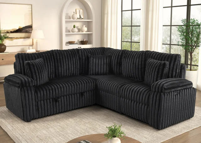AMIRI Black Power Sectional With Pull-Out Bed **NEW ARRIVAL**