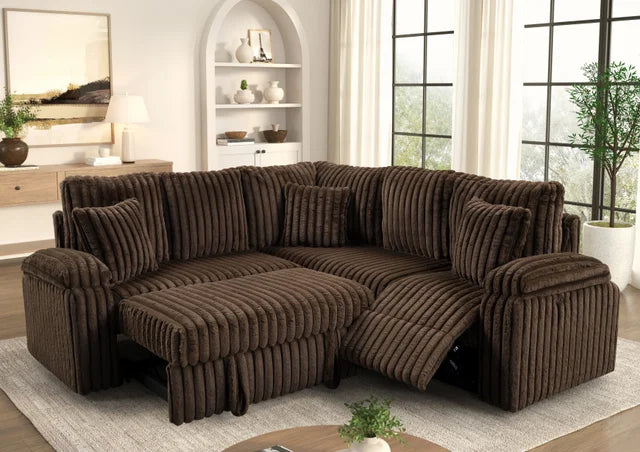AMIRI Chocolate Power Sectional With Pull-Out Bed **NEW ARRIVAL**
