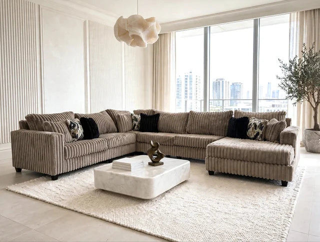 9900 Cocoa - 4PC Oversized Sectional **NEW ARRIVAL**