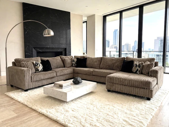 9900 Cocoa - 4PC Oversized Sectional **NEW ARRIVAL**
