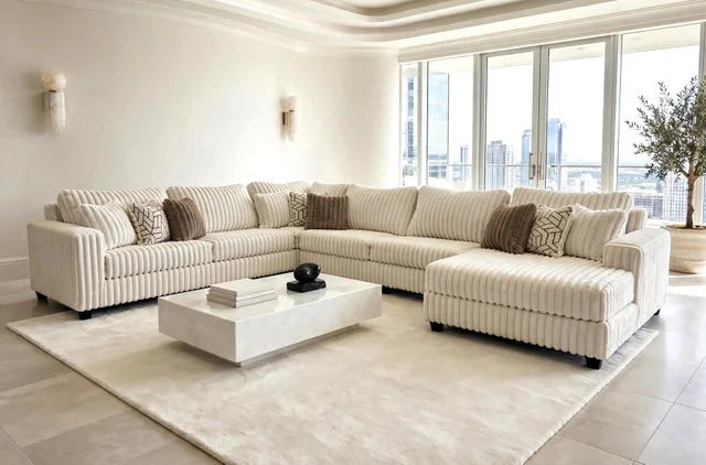 9900 Cream - 4PC Oversized Sectional **NEW ARRIVAL**