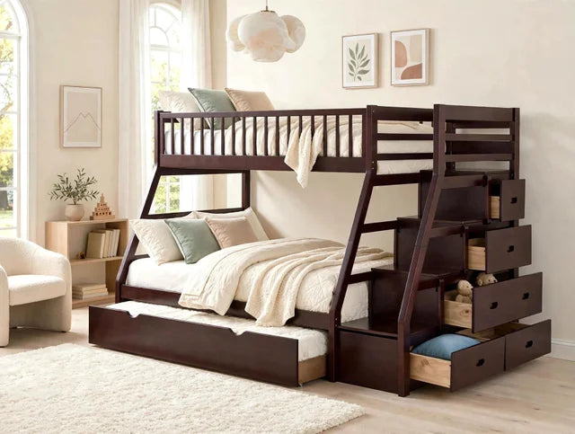 Alejandra - Twin/Full Bunk Bed with Twin Trundle **NEW ARRIVAL**