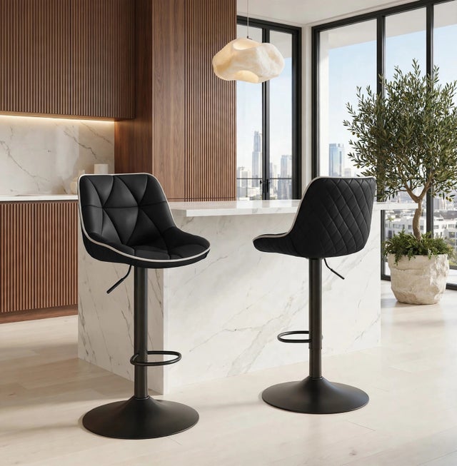 1208 Black - Barstools **NEW ARRIVAL**