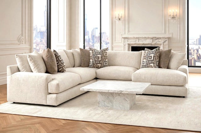 Franklin 961 Jude Natural - OVERSIZED Reversible Sectional **NEW ARRIVAL** **PREMIUM QUALITY**