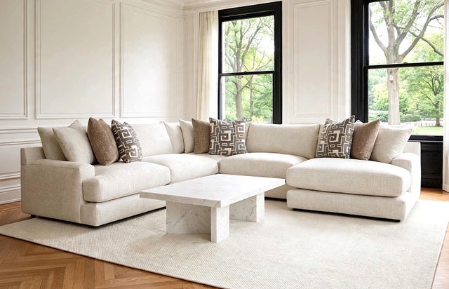Franklin 961 Jude Natural - OVERSIZED Reversible Sectional **NEW ARRIVAL** **PREMIUM QUALITY**