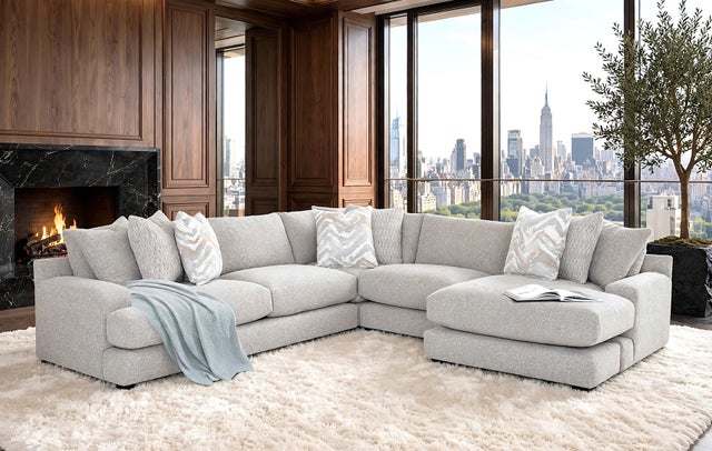 Franklin 961 Meade Dove - OVERSIZED Reversible Sectional  **PREMIUM QUALITY** **NEW ARRIVAL**