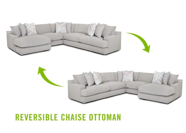 Franklin 961 Meade Dove - OVERSIZED Reversible Sectional  **PREMIUM QUALITY** **NEW ARRIVAL**