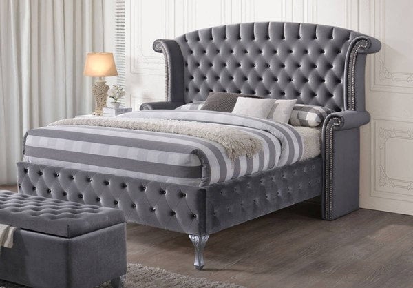 Diamond Palace Gray - 5pc King Bedroom Set **ON SALE**