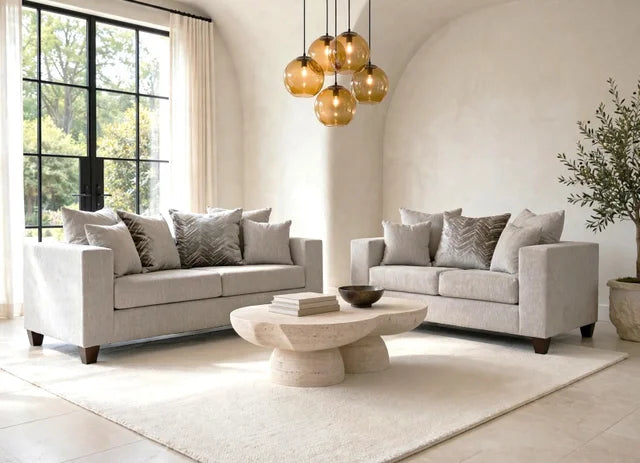 110 - Dove Sofa & Loveseat
