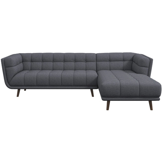 Kano Sectional Sofa (Dark Gray - Right Facing Chaise)