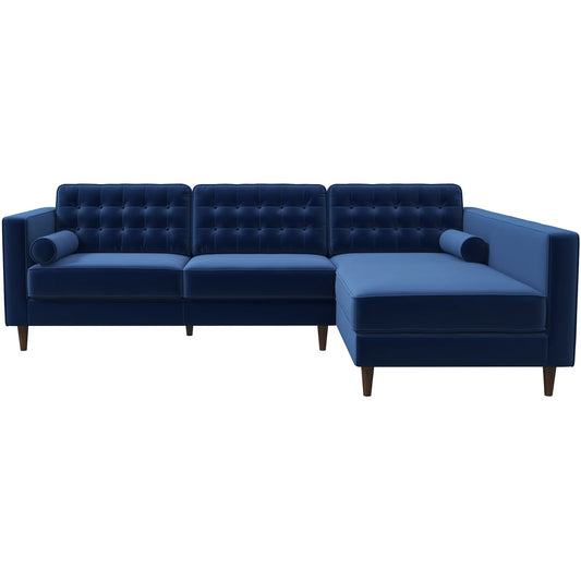 Olson Sectional Sofa (Midnight Blue) Right Chaise