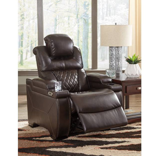 Warnerton Chocolate Power Recliner | 7540713