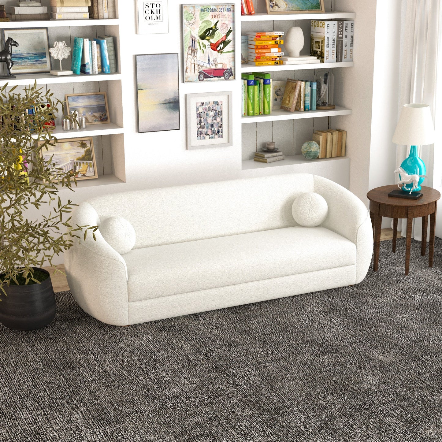 Norma Sofa (Cream Boucle)