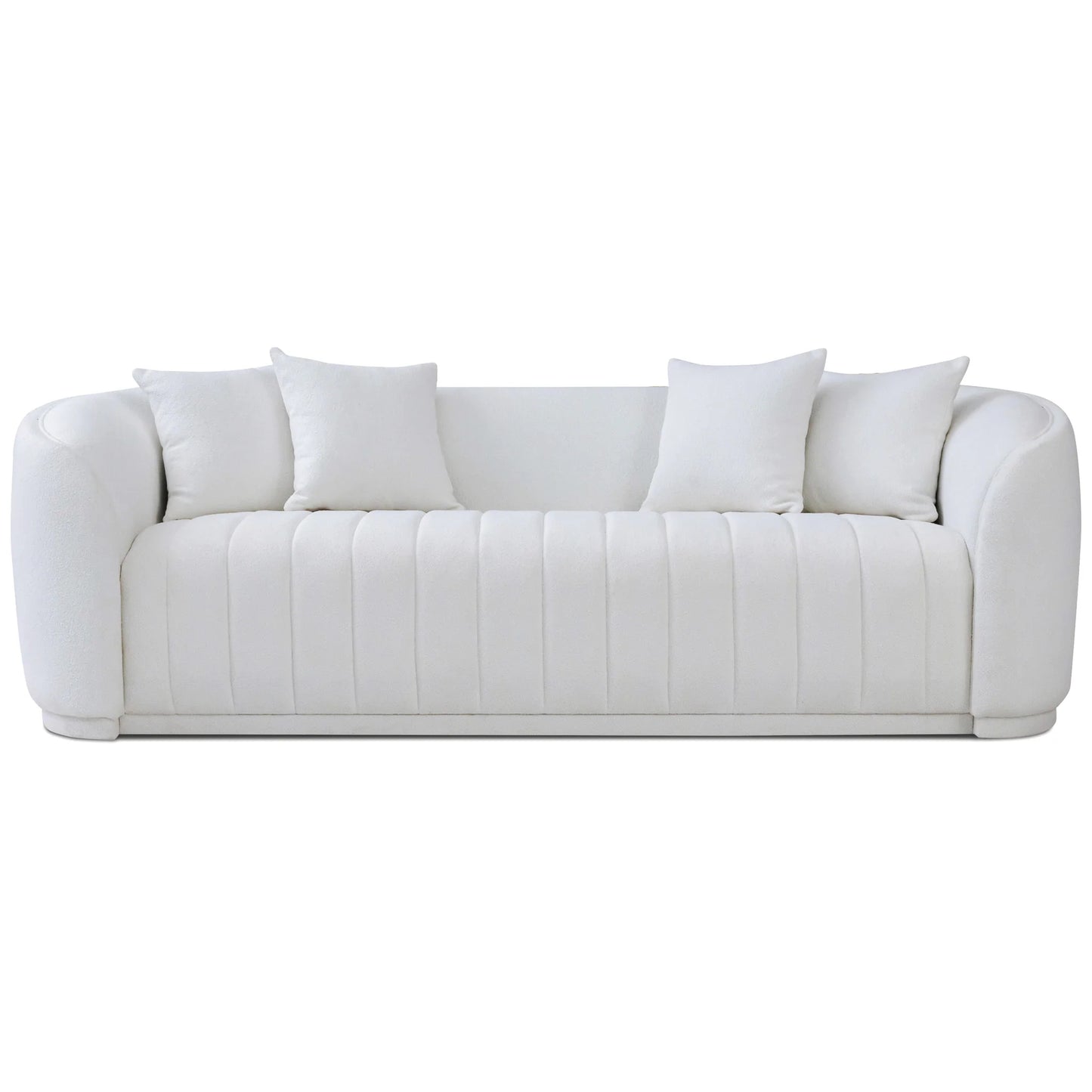 Thrive White Boucle Sofa