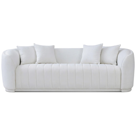 Thrive White Boucle Sofa