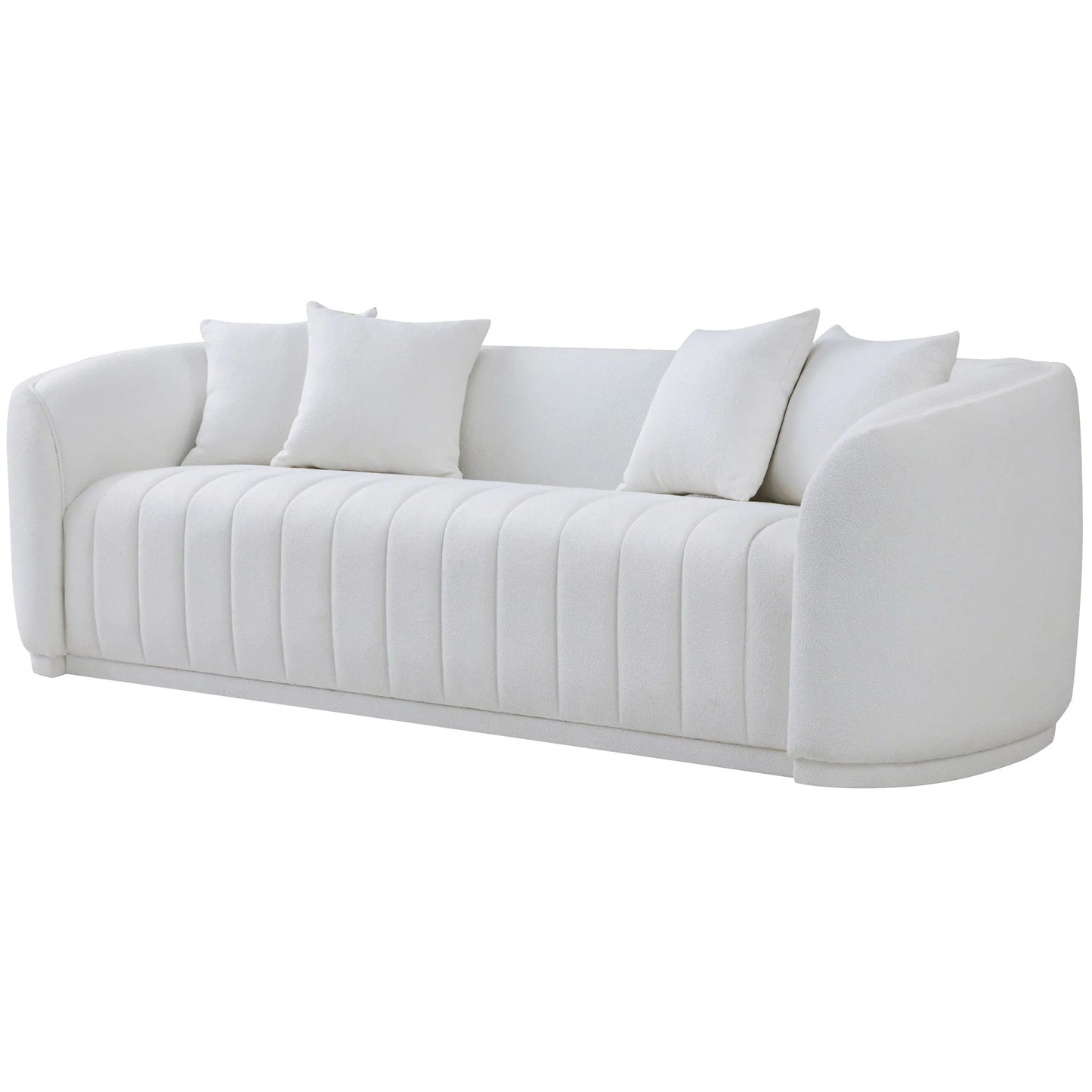 Thrive White Boucle Sofa