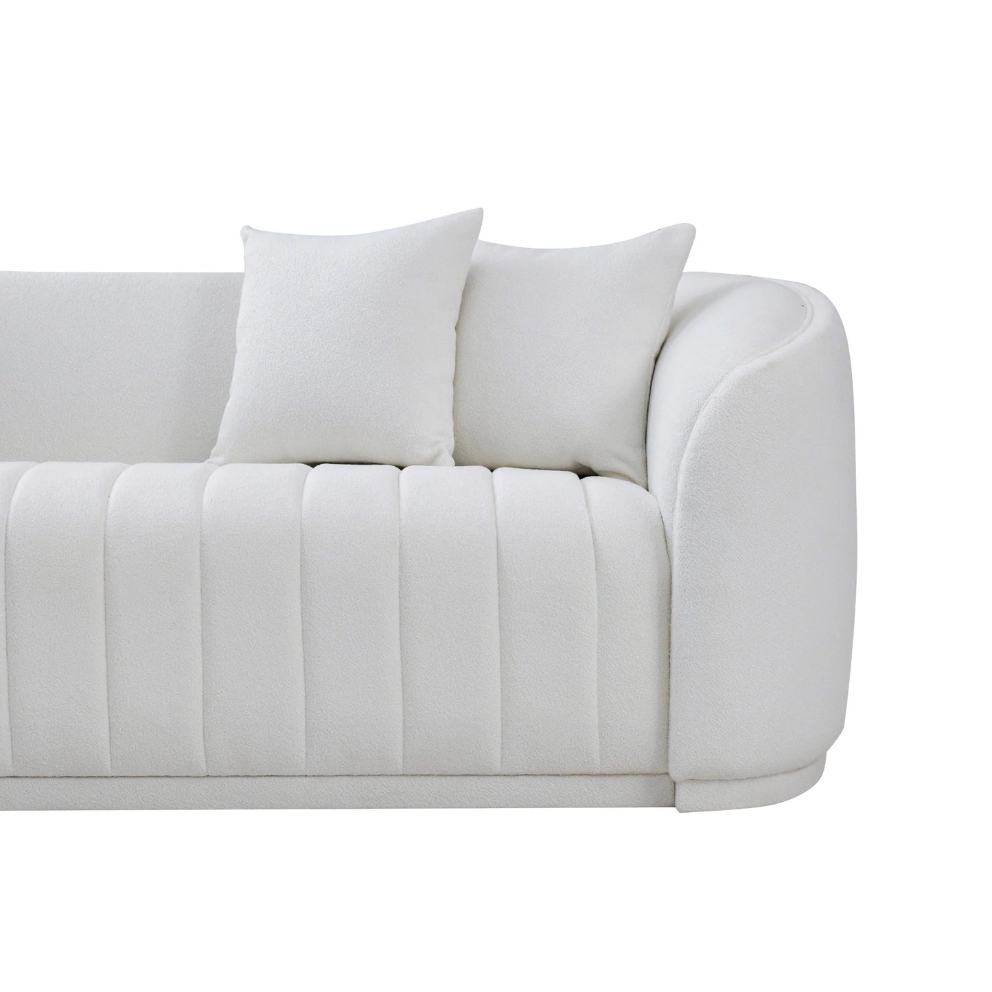 Thrive White Boucle Sofa