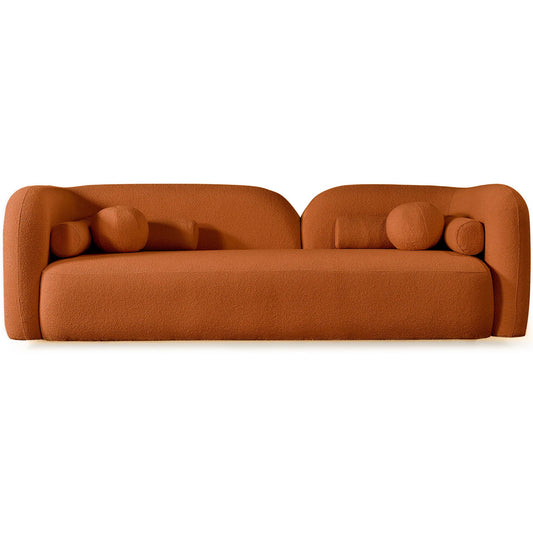 Bodrum Sofa (Burnt Orange Boucle)