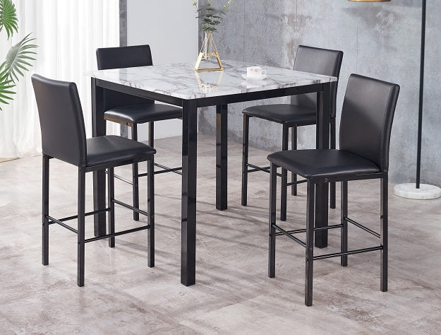 1817SET-WH AIDEN 5-PK COUNTER HEIGHT DINETTE