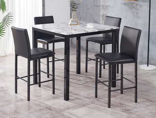 1817SET-WH AIDEN 5-PK COUNTER HEIGHT DINETTE