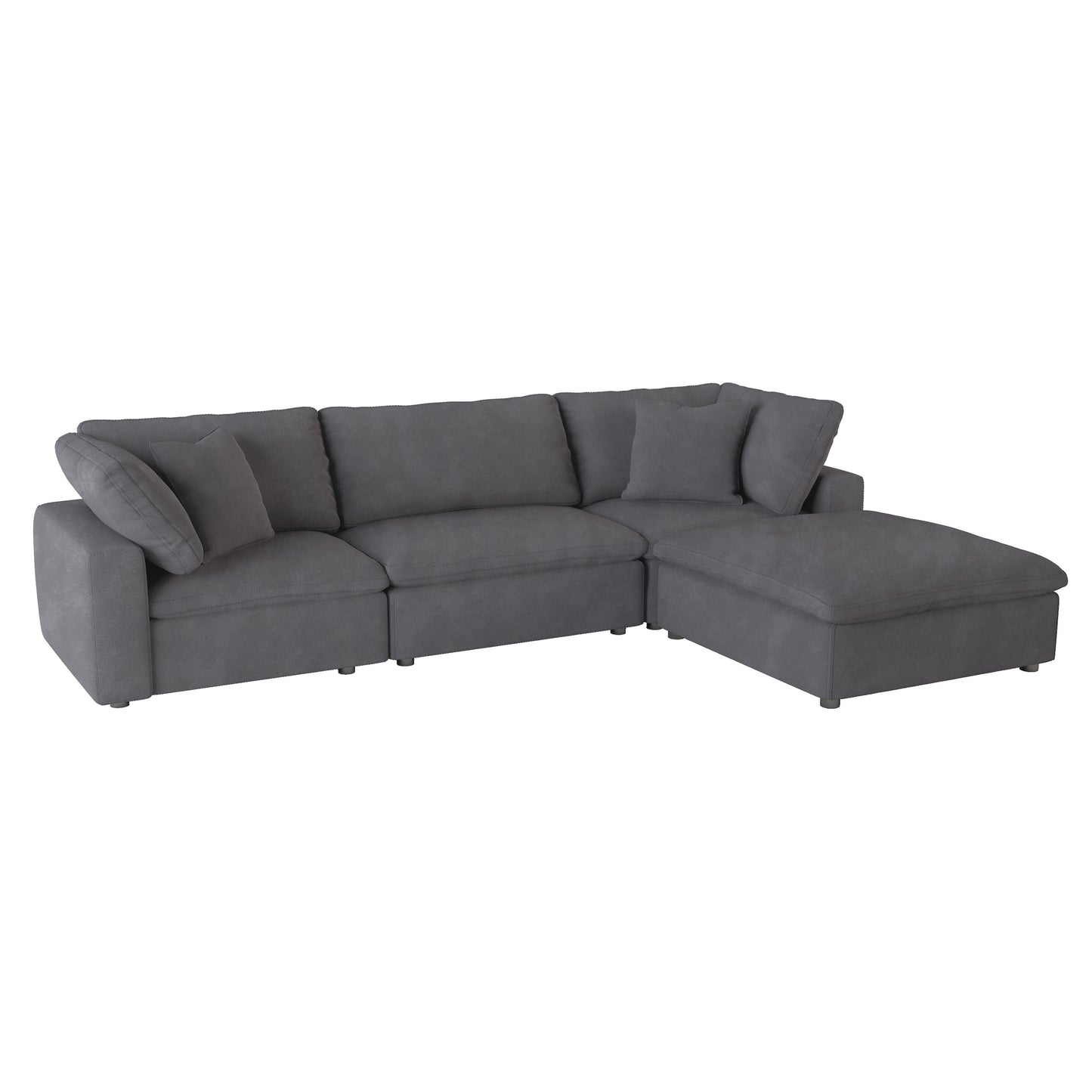 9546GY*6OT 6-Piece Modular Sectional with Ottoman
