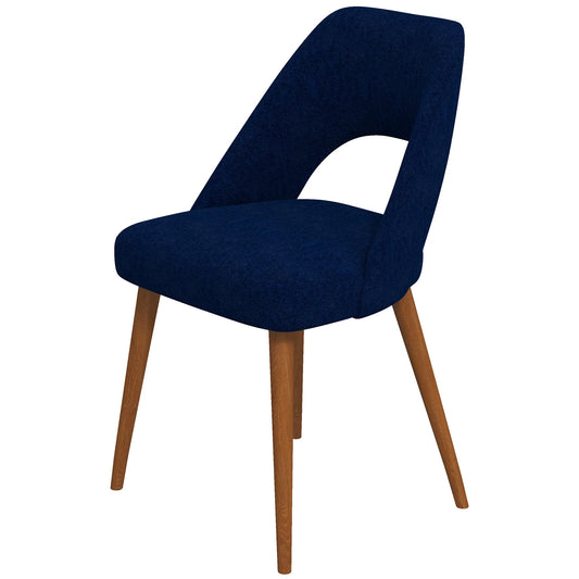 Ariana Modern Dining Chair (Navy Blue Boucle)