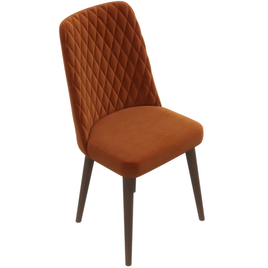 Evette Modern Burnt Orange Dining Chair