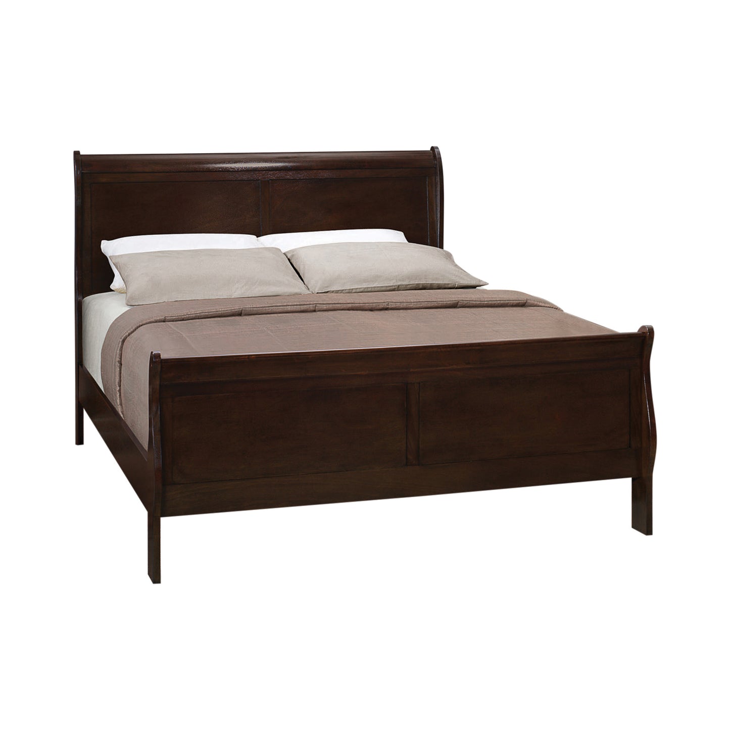 Louis Philippe Panel Bedroom Set With High Headboard - 202411