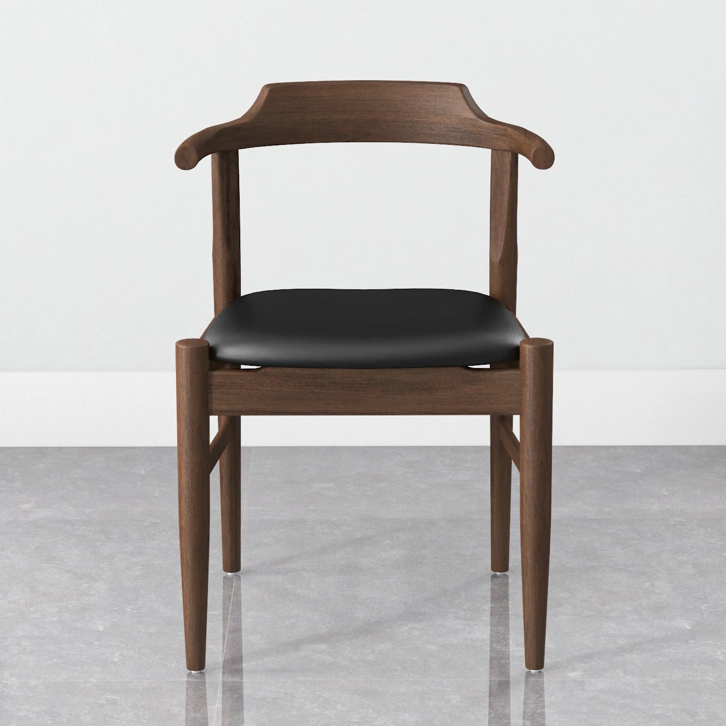 Sterling Dining Chair (Black Leather)