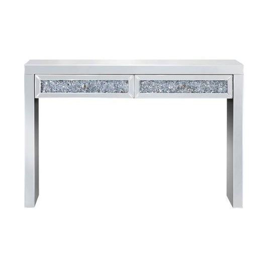 Rectangular 2-Drawer Console Table Silver - 959524