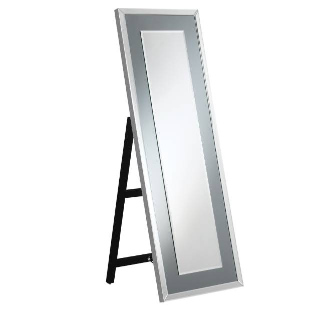Rectangular Cheval Mirror With LED Light Silver - 962898
