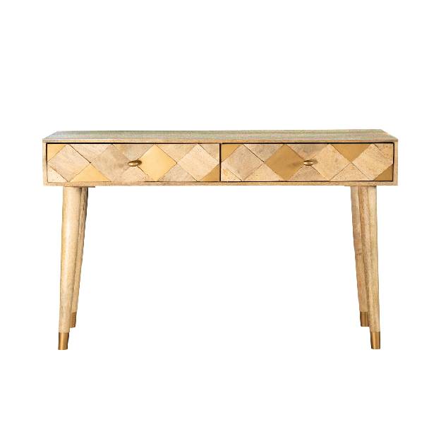 Rectangular Storage Console Table Natural -  933460