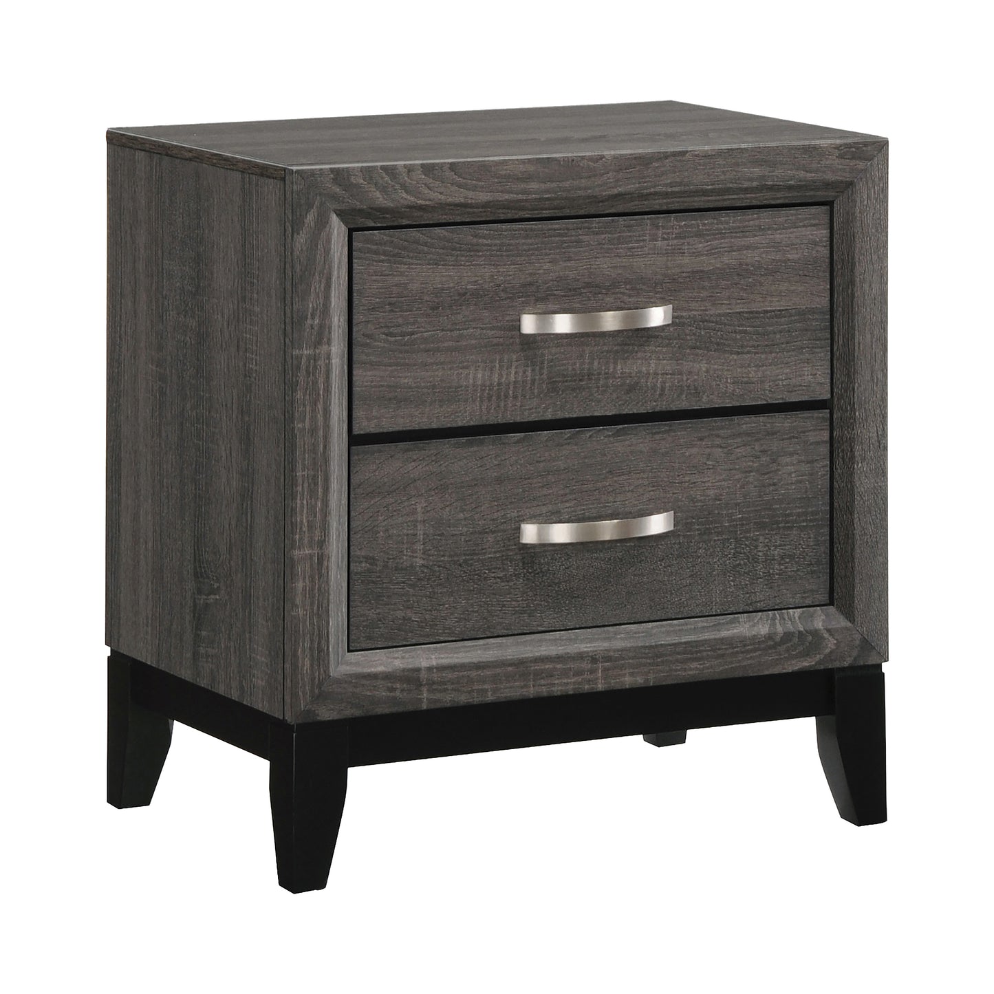 Watson Bedroom Set Grey Oak and Black 212421Q-S5