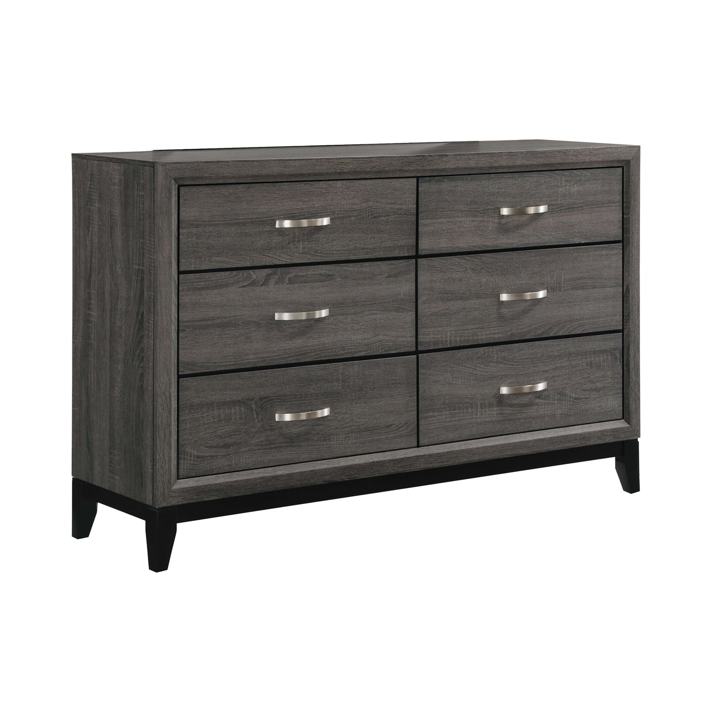 Watson Bedroom Set Grey Oak and Black 212421Q-S5