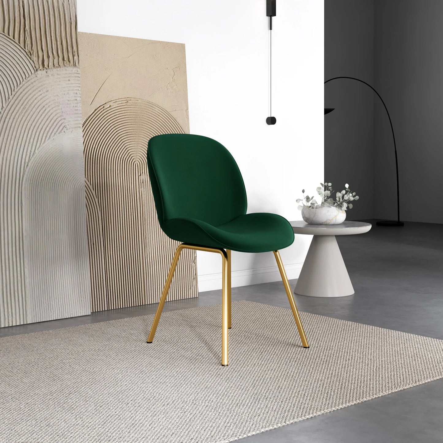 Lucy Dining Chair (Green Velvet)