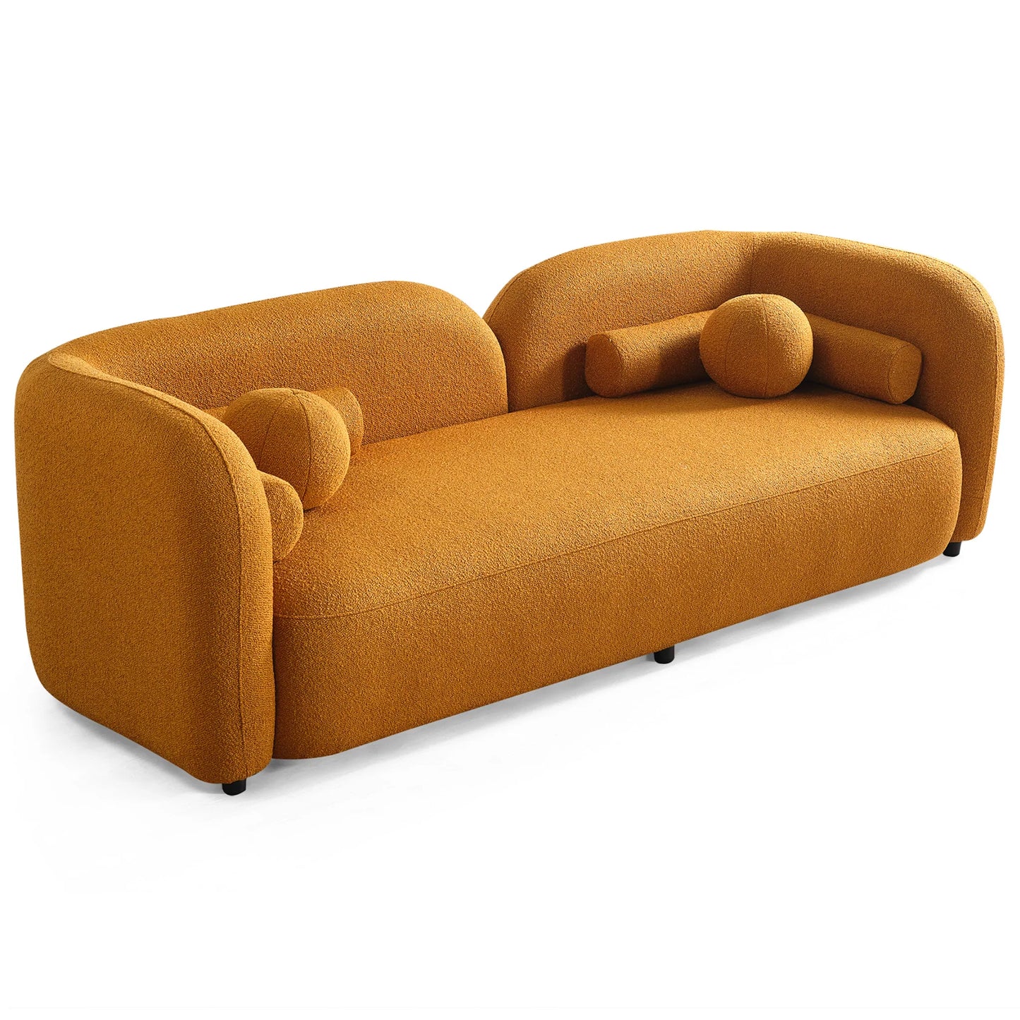 Bodrum Dark Yellow Boucle Sofa