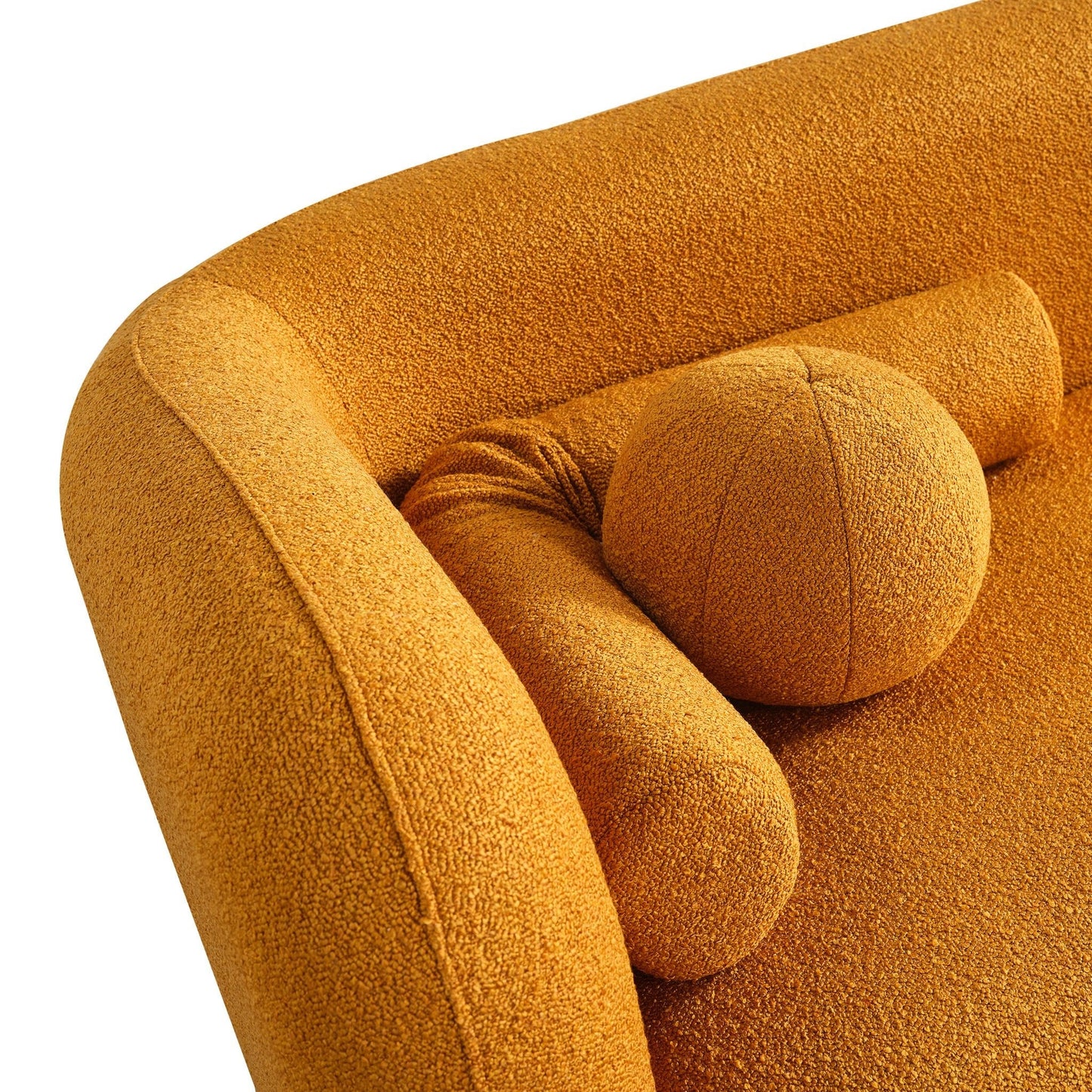 Bodrum Dark Yellow Boucle Sofa
