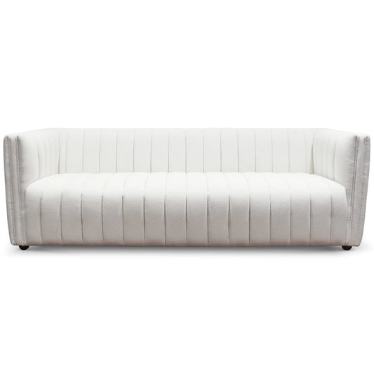 Rosslyn Sofa (White Boucle Fabric)