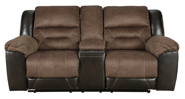 Earhart Chestnut Reclining Loveseat with Console | 2910194