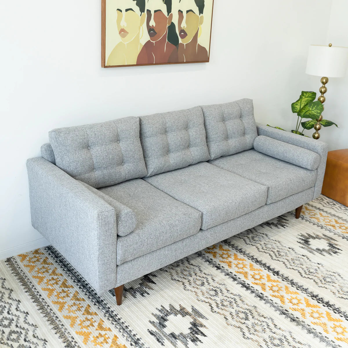 West Sofa (Grey Linen)