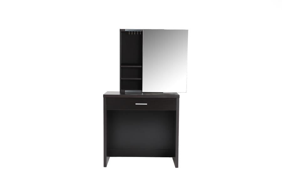 300289 Vanity Set With Lift-Top Stool Cappuccino