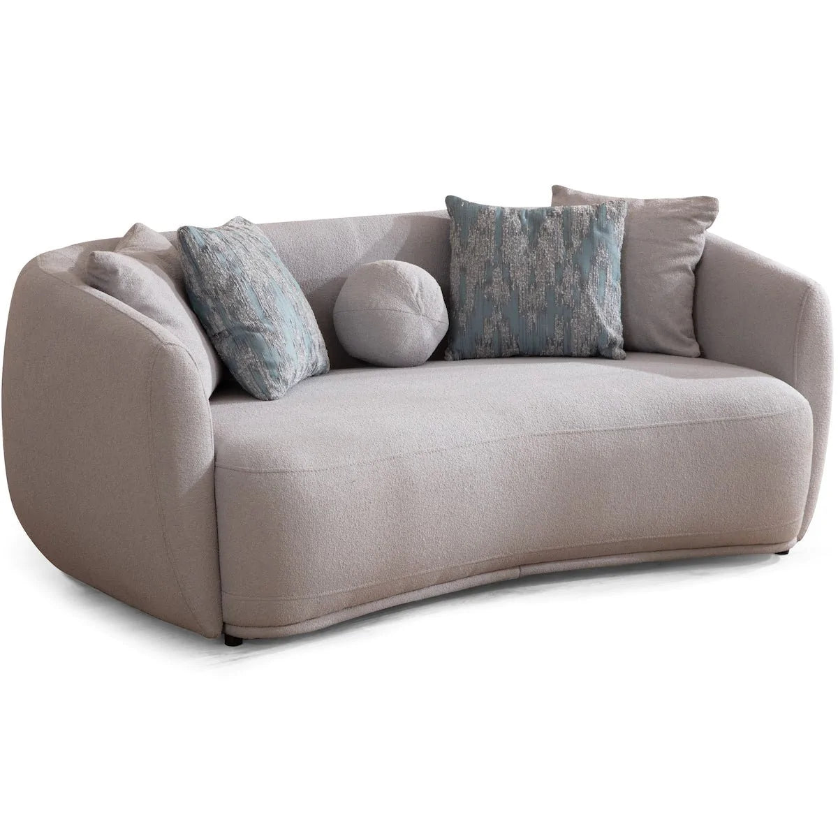 Layla Grey Boucle Sofa Large